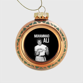 Стеклянный ёлочный шар с принтом Muhammad Ali в Санкт-Петербурге, Стекло | Диаметр: 80 мм | Тематика изображения на принте: ali | boxing | muhammad ali |   |  muhammad |  бокс | али | боксер | мухамад. мухаммад | мухаммед | мухаммед али
