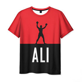 Мужская футболка 3D с принтом Muhammad Ali 3 в Санкт-Петербурге, 100% полиэфир | прямой крой, круглый вырез горловины, длина до линии бедер | Тематика изображения на принте: ali | boxing |  muhammad |  muhammad ali | али | бокс | боксер | мухамад. мухаммад | мухамед али | мухаммед | мухаммед али