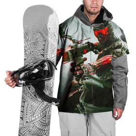 Накидка на куртку 3D с принтом Сrysis в Санкт-Петербурге, 100% полиэстер |  | Тематика изображения на принте: crysis3 | crytek | апокалипсис | крайзис
