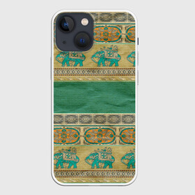 Чехол для iPhone 13 mini с принтом Орнамент в Санкт-Петербурге,  |  | индия | орнамент | слон | узон