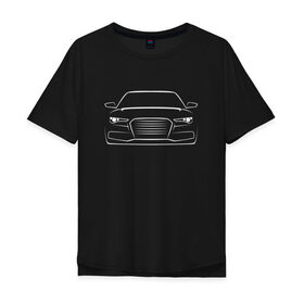 Мужская футболка хлопок Oversize с принтом Audi в Санкт-Петербурге, 100% хлопок | свободный крой, круглый ворот, “спинка” длиннее передней части | авто | ауди