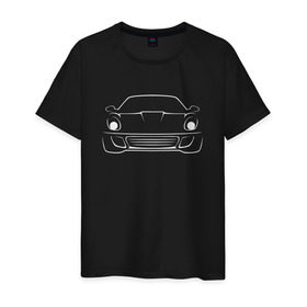 Мужская футболка хлопок с принтом Porsche в Санкт-Петербурге, 100% хлопок | прямой крой, круглый вырез горловины, длина до линии бедер, слегка спущенное плечо. | porsche | порше