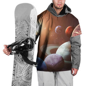 Накидка на куртку 3D с принтом Планеты солнечной системы в Санкт-Петербурге, 100% полиэстер |  | венера | звезды | земля | космос | марс | меркурий | сатурн | солнце | уран | юпитер