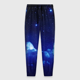 Мужские брюки 3D с принтом Звёздное небо в Санкт-Петербурге, 100% полиэстер | манжеты по низу, эластичный пояс регулируется шнурком, по бокам два кармана без застежек, внутренняя часть кармана из мелкой сетки | звезды | луна | месяц | ночь