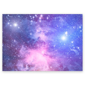 Поздравительная открытка с принтом Галактика в Санкт-Петербурге, 100% бумага | плотность бумаги 280 г/м2, матовая, на обратной стороне линовка и место для марки
 | вселенная | галактика | звёзды | камета | космос | метеориты | метеоры | млечный путь | орбита | планеты | солнечная система