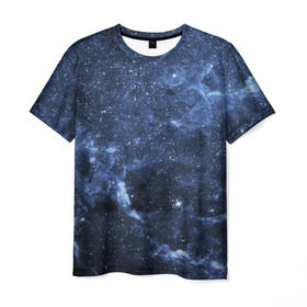 Мужская футболка 3D с принтом Безмолвный космос в Санкт-Петербурге, 100% полиэфир | прямой крой, круглый вырез горловины, длина до линии бедер | вселенная | галактика | звёзды | камета | космос | метеориты | метеоры | млечный путь | орбита | планеты | солнечная система