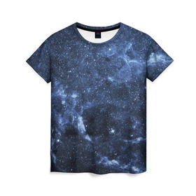 Женская футболка 3D с принтом Безмолвный космос в Санкт-Петербурге, 100% полиэфир ( синтетическое хлопкоподобное полотно) | прямой крой, круглый вырез горловины, длина до линии бедер | вселенная | галактика | звёзды | камета | космос | метеориты | метеоры | млечный путь | орбита | планеты | солнечная система