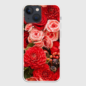 Чехол для iPhone 13 mini с принтом Шикарный букет в Санкт-Петербурге,  |  | 8 марта | блеск | гвоздики | красный | красота | невероятный | огромный букет | пёстрый | праздник | розы | роскошный | цветы | шикарный