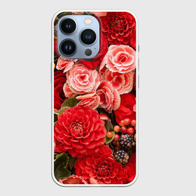Чехол для iPhone 13 Pro с принтом Шикарный букет в Санкт-Петербурге,  |  | 8 марта | блеск | гвоздики | красный | красота | невероятный | огромный букет | пёстрый | праздник | розы | роскошный | цветы | шикарный