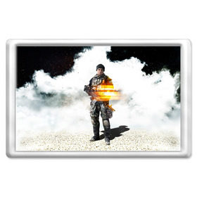 Магнит 45*70 с принтом Battlefield 4 Soldier в Санкт-Петербурге, Пластик | Размер: 78*52 мм; Размер печати: 70*45 | Тематика изображения на принте: art | battlefield