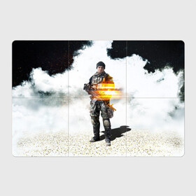 Магнитный плакат 3Х2 с принтом Battlefield 4 Soldier в Санкт-Петербурге, Полимерный материал с магнитным слоем | 6 деталей размером 9*9 см | Тематика изображения на принте: art | battlefield