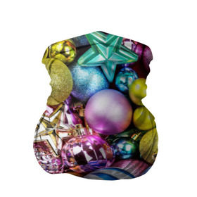Бандана-труба 3D с принтом Новый год в Санкт-Петербурге, 100% полиэстер, ткань с особыми свойствами — Activecool | плотность 150‒180 г/м2; хорошо тянется, но сохраняет форму | елочные | игрушки | новогодний | разноцветный | рождество | украшения