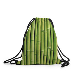 Рюкзак-мешок 3D с принтом Бамбук в Санкт-Петербурге, 100% полиэстер | плотность ткани — 200 г/м2, размер — 35 х 45 см; лямки — толстые шнурки, застежка на шнуровке, без карманов и подкладки | бамбук | дерево | джунгли | кустарник | надёжность | прочность | стена