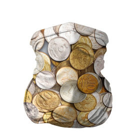 Бандана-труба 3D с принтом Российские монетки в Санкт-Петербурге, 100% полиэстер, ткань с особыми свойствами — Activecool | плотность 150‒180 г/м2; хорошо тянется, но сохраняет форму | Тематика изображения на принте: money | валюта | деньги | копейка | лавэ | мелочёвка | мелочь | монетки | монеты | россия | рубль | филки