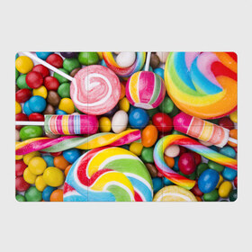 Магнитный плакат 3Х2 с принтом Вкусняшки в Санкт-Петербурге, Полимерный материал с магнитным слоем | 6 деталей размером 9*9 см | вкусняшки | драже | конфеты | лакомство | леденцы | мармелад | обжора | объедение | орешки | праздник | сладкоежка | сладости | шоколад