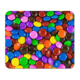 Коврик прямоугольный с принтом Цветные конфетки в Санкт-Петербурге, натуральный каучук | размер 230 х 185 мм; запечатка лицевой стороны | вкусняшки | драже | конфеты | лакомство | сладости | шоколад