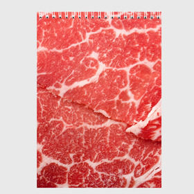 Скетчбук с принтом Кусок мяса в Санкт-Петербурге, 100% бумага
 | 48 листов, плотность листов — 100 г/м2, плотность картонной обложки — 250 г/м2. Листы скреплены сверху удобной пружинной спиралью | Тематика изображения на принте: баранина | бекон | белок | говядина | еда | жилы | кровь | кусок | мощь | мышцы | мясо | нарезка | отбивная | пища | протеин | свинина | сила | телятина | туша | филе | хрящи