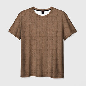 Мужская футболка 3D с принтом Бронированная обшивка в Санкт-Петербурге, 100% полиэфир | прямой крой, круглый вырез горловины, длина до линии бедер | броня | заклепки | защита | металл | текстура