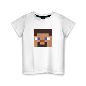 Детская футболка хлопок с принтом Minecraft в Санкт-Петербурге, 100% хлопок | круглый вырез горловины, полуприлегающий силуэт, длина до линии бедер | game | minecraft | игры | маинкрафт | майн | майнкравт | майнкрафт