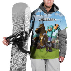Накидка на куртку 3D с принтом Minecraft на коне в Санкт-Петербурге, 100% полиэстер |  | game | minecraft | игры | маинкрафт | майн | майнкравт | майнкрафт
