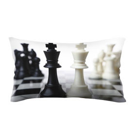 Подушка 3D антистресс с принтом Шахматы в Санкт-Петербурге, наволочка — 100% полиэстер, наполнитель — вспененный полистирол | состоит из подушки и наволочки на молнии | Тематика изображения на принте: белая | черная | шахматы