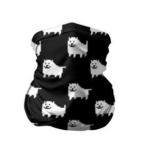 Бандана-труба 3D с принтом Undertale Annoying dog в Санкт-Петербурге, 100% полиэстер, ткань с особыми свойствами — Activecool | плотность 150‒180 г/м2; хорошо тянется, но сохраняет форму | 8 bit | annoying dog | black | dog | pixel art | undertale