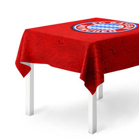 Скатерть 3D с принтом Бавария лого в Санкт-Петербурге, 100% полиэстер (ткань не мнется и не растягивается) | Размер: 150*150 см | bayern | munchen | бавария | мюнхен | фк | фк бавария | футбол