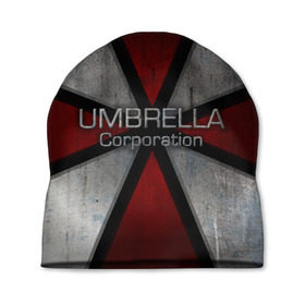 Шапка 3D с принтом Umbrella corps в Санкт-Петербурге, 100% полиэстер | универсальный размер, печать по всей поверхности изделия | resident evil | вирус | зомби