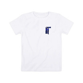 Детская футболка хлопок с принтом cs:go - TITAN в Санкт-Петербурге, 100% хлопок | круглый вырез горловины, полуприлегающий силуэт, длина до линии бедер | 2016 | counter strike | cs | csgo | titan | титан