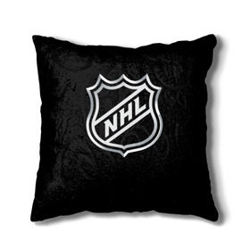 Подушка 3D с принтом NHL в Санкт-Петербурге, наволочка – 100% полиэстер, наполнитель – холлофайбер (легкий наполнитель, не вызывает аллергию). | состоит из подушки и наволочки. Наволочка на молнии, легко снимается для стирки | nhl | канада | спорт | хоккей | хоккейная лига
