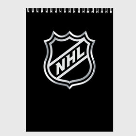 Скетчбук с принтом NHL в Санкт-Петербурге, 100% бумага
 | 48 листов, плотность листов — 100 г/м2, плотность картонной обложки — 250 г/м2. Листы скреплены сверху удобной пружинной спиралью | nhl | канада | спорт | хоккей | хоккейная лига
