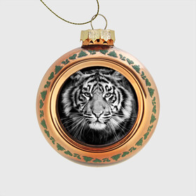 Стеклянный ёлочный шар с принтом Красавец тигр в Санкт-Петербурге, Стекло | Диаметр: 80 мм | джунгли | дикая кошка | животные | зверь | король | кровь | мясо | опасность | охотник | тигр | хищник | царь | цирк