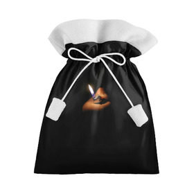 Подарочный 3D мешок с принтом Огонёк в Санкт-Петербурге, 100% полиэстер | Размер: 29*39 см | зажигалка | искра | лампочка | маяк | мгла | ночь | огонёк | огонь | свет | свеча | сумрак | туман | тьма | фонарик