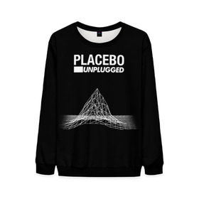 Мужской свитшот 3D с принтом Placebo в Санкт-Петербурге, 100% полиэстер с мягким внутренним слоем | круглый вырез горловины, мягкая резинка на манжетах и поясе, свободная посадка по фигуре | placebo | брайан молко | молко | плацебо | плейсибо | плэйсибо