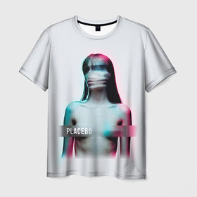 Мужская футболка 3D с принтом Placebo Meds в Санкт-Петербурге, 100% полиэфир | прямой крой, круглый вырез горловины, длина до линии бедер | placebo | брайан молко | молко | плацебо | плейсибо | плэйсибо