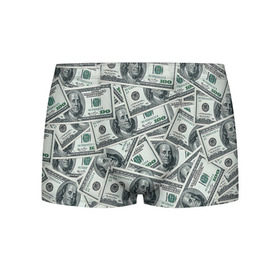 Мужские трусы 3D с принтом Банкноты в Санкт-Петербурге, 50% хлопок, 50% полиэстер | классическая посадка, на поясе мягкая тканевая резинка | dollars | swag | бабло | банкноты | деньги | доллары | кеш | сваг | свег | свэг
