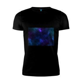 Мужская футболка премиум с принтом Звёздное небо в Санкт-Петербурге, 92% хлопок, 8% лайкра | приталенный силуэт, круглый вырез ворота, длина до линии бедра, короткий рукав | вселенная | галактика | звёзды | камета | космос | метеориты | метеоры | небо | ночь | солнечная система