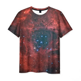 Мужская футболка 3D с принтом Галактика в Санкт-Петербурге, 100% полиэфир | прямой крой, круглый вырез горловины, длина до линии бедер | вселенная | галактика | звёзды | комета | космос | метеориты | метеоры | млечный путь | орбита | планеты | солнечная система