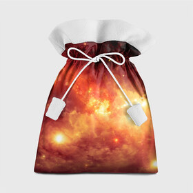 Подарочный 3D мешок с принтом Пылающий космос в Санкт-Петербурге, 100% полиэстер | Размер: 29*39 см | Тематика изображения на принте: вселенная | вспышка | галактика | звёзды | комета | космос | метеориты | метеоры | огонь | пламя | планеты | свет