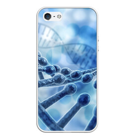 Чехол для iPhone 5/5S матовый с принтом Молекула ДНК в Санкт-Петербурге, Силикон | Область печати: задняя сторона чехла, без боковых панелей | dna | биохимия | внешность | ген | генетика | днк | молекула | наследственность | спираль | способности | структура | характер | черты