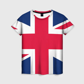 Женская футболка 3D с принтом Великобритания в Санкт-Петербурге, 100% полиэфир ( синтетическое хлопкоподобное полотно) | прямой крой, круглый вырез горловины, длина до линии бедер | англия | британия
