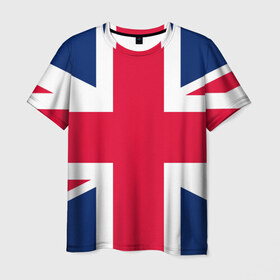 Мужская футболка 3D с принтом Великобритания в Санкт-Петербурге, 100% полиэфир | прямой крой, круглый вырез горловины, длина до линии бедер | англия | британия