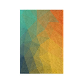 Обложка для паспорта матовая кожа с принтом LowPoly Gradient в Санкт-Петербурге, натуральная матовая кожа | размер 19,3 х 13,7 см; прозрачные пластиковые крепления | colors | gradient | lowpoly | poly | градиент | цвета