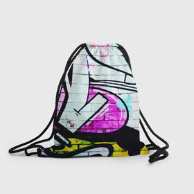 Рюкзак-мешок 3D с принтом Абстрактный в Санкт-Петербурге, 100% полиэстер | плотность ткани — 200 г/м2, размер — 35 х 45 см; лямки — толстые шнурки, застежка на шнуровке, без карманов и подкладки | граффити | искусство
