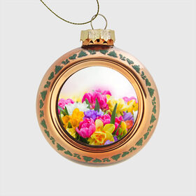 Стеклянный ёлочный шар с принтом Красочный букет в Санкт-Петербурге, Стекло | Диаметр: 80 мм | астры | божественный | букет | великолепный | восхитительный | душистый аромат | красивый | красота | мимозы | невероятный | неописуемый | приятный запах | растение | тюльпаны | фауна | фиалки
