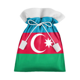 Подарочный 3D мешок с принтом Азербайджан в Санкт-Петербурге, 100% полиэстер | Размер: 29*39 см | страна | флаг