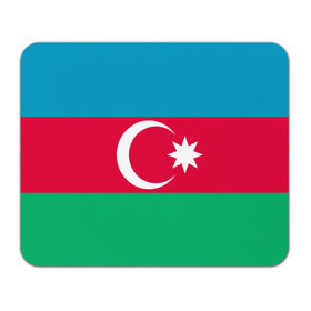 Коврик прямоугольный с принтом Азербайджан в Санкт-Петербурге, натуральный каучук | размер 230 х 185 мм; запечатка лицевой стороны | страна | флаг