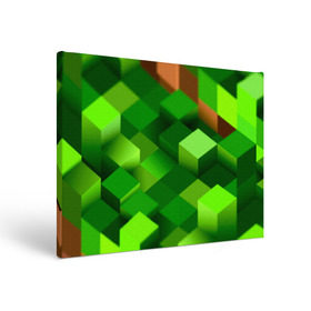 Холст прямоугольный с принтом Minecraft в Санкт-Петербурге, 100% ПВХ |  | green | зеленый