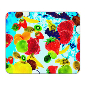 Коврик прямоугольный с принтом Коктейль в Санкт-Петербурге, натуральный каучук | размер 230 х 185 мм; запечатка лицевой стороны | Тематика изображения на принте: лето | фрукты | цветной | ягоды | яркий