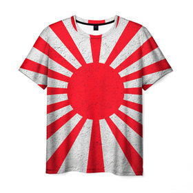 Мужская футболка 3D с принтом Япония в Санкт-Петербурге, 100% полиэфир | прямой крой, круглый вырез горловины, длина до линии бедер | country | japan | государство | страна | флаг | флаги | япония